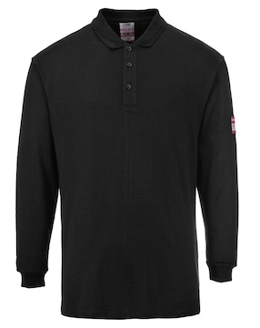 PORTWEST® FR10 nehořlavá antistatická polokošile s dlouhým rukávem - FR10BKR.jpg