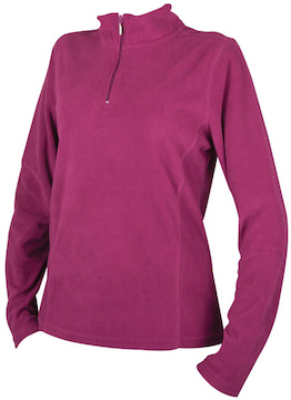 DIANA  mikina dámská, mikro fleece, zip, stojáček - lila.jpg