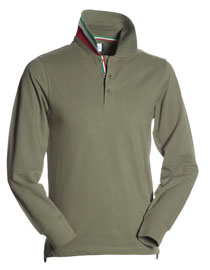 PAYPER® LONG NATION polokošile pánská s dlouhým rukávem - LONG_NATION_army_green.jpg