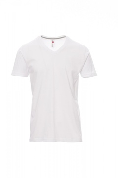 PAYPER® V-NECK triko pánské s krátkým rukávem, výstřih do V - V-NECK_white.jpg