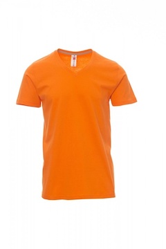 PAYPER® V-NECK triko pánské s krátkým rukávem, výstřih do V - V-NECK_orange.jpg