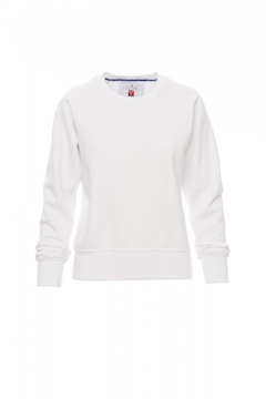 PAYPER® MISTRAL+ LADY mikina dámská s kulatým průkrčníkem a lemy na rukávech - MISTRAL_LADY_WHITE.jpg
