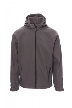 PAYPER® GALE pánská softshellová bunda s kapucí - GALE_steel_grey.jpg