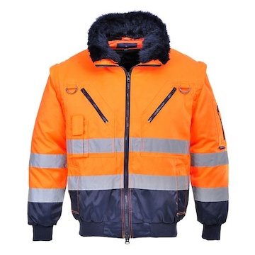 PORTWEST® PJ50 3v1 Hi-Vis reflexní pracovní bunda,EN ISO 20471 Třída 3,EN342 Třída 2 - PJ50ONR.jpg