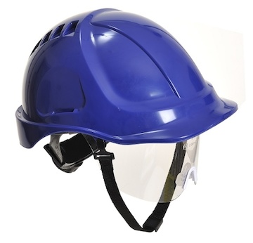 PORTWEST® PW54 přilba Endurance Plus Visor včetně hledí,neventilovaná,kolečko,EN397 - PW54_modrá.jpg