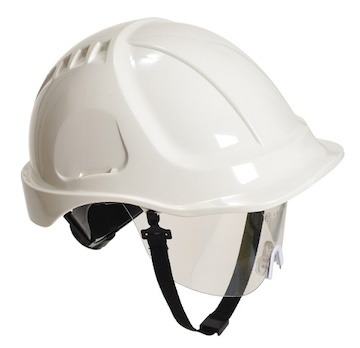 PORTWEST® PW54 přilba Endurance Plus Visor včetně hledí,neventilovaná,kolečko,EN397 - PW54_bílá.jpg