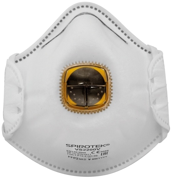 SPIROTEK VS2200V FFP2 NR D respirátor s ventilkem (BOX=10ks) EN 149:2001+A1 2009 - SPIROTEK_VS2200V_0701009699999_foto.jpg