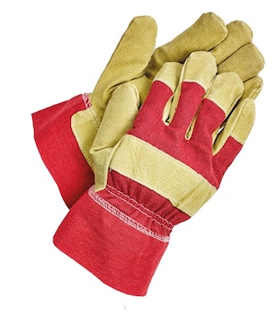 SHAG zateplené pracovní rukavice zvepřové štípenky a bavlněné tkaniny,EN388(2121X) - SHAG_11_red.jpg