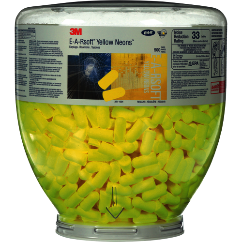 3M® E.A.R.Soft plast zásobník 500 PD-01-002 náhradní náplň SNR 34 dB (BAL=500 párů) - PD-01-002-04010039-E-A-Rsoft-Yellow-Neons-One-Touch-Refill-Earplugs-391-1004-Frontside-O-packing.tif.png
