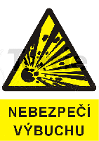 Nebezbečí výbuchu, 0401a,plast A4 - Nebezbečí výbuchu, 0401a,plast A4