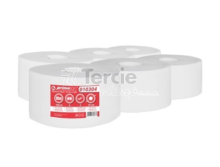 JUMBO 190 mm, dvouvrstvý toaletní papír,100% bělost,(BAL=6rolí) - JUMBO 190 mm, dvouvrstvý toaletní papír,100% bělost,(BAL=6rolí)