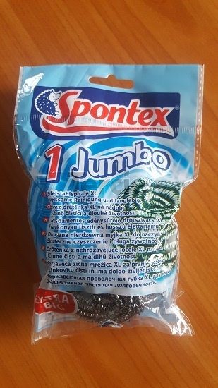 SPONTEX drátěnka velká kovová, nerezová spirála JUMBO 1 ks - SPONTEX drátěnka velká kovová, nerezová spirála JUMBO 1 ks