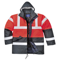 HiVis červená/navy modrá