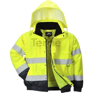 PORTWEST® C468 2v1 HiVis reflexní zimní bunda s odepínacími rukávy,EN ISO 20471(Třída 3),EN 343(3:1)