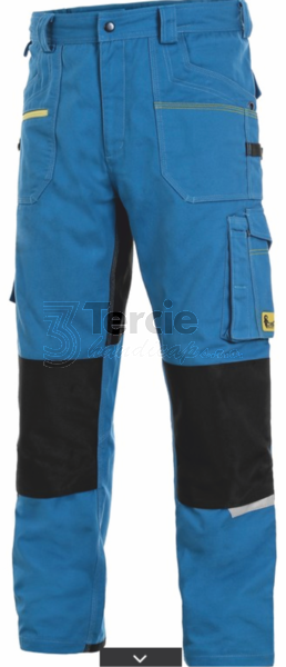 Kalhoty pánské CXS STRETCH, reflexní doplňky, 98% bavlna 2% elastan, 250g/m2,