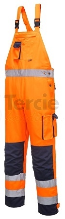 PORTWEST® TX52 DIJON HiVis kalhoty s laclem,EN ISO 20471 Třída 2