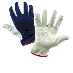 VM FOOTWEAR® 3040 rukavice kombinovaná,dlaň lícová kůže,hřbet bavlna,EN388(1X11X)