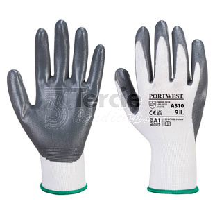 PORTWEST® A310 Flexo Grip šedá rukavice z pylonu povrstvená nitrilem,EN388(3121X)