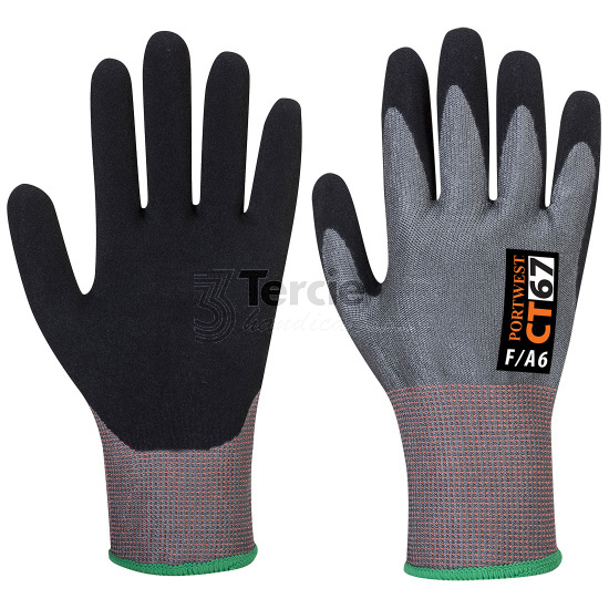 PORTWEST® CT67 Nitril CT Cut F13 rukavice neprůřezné s nitrilovou pěnou,EN388 (4X43F),EN 407 (X1XXXX)