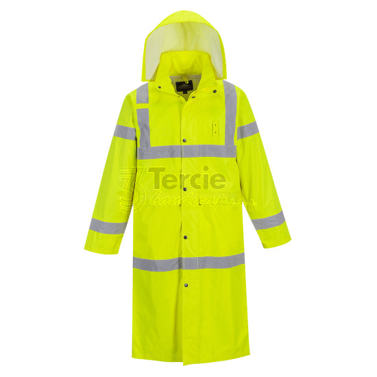 PORTWEST® H445 plášť HiVis žlutý 122 cm,EN ISO 20471 Class 3,EN 343:2019 Class 3:1 X (WP 5,000mm)