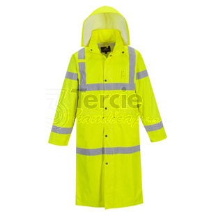 PORTWEST® H445 plášť HiVis žlutý 122 cm,EN ISO 20471 Class 3,EN 343:2019 Class 3:1 X (WP 5,000mm)