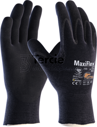 ATG® MaxiFlex® Cut™ 34-1743 úpletové rukavice povrstvené NBR nitrilem,EN388(4331D),EN407(X1XXXX)