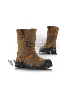 VM FOOTWEAR® EDINBURGH S3 CI hnědá,holeňová bezpečnostní zimní obuv,EN ISO 20345:2012