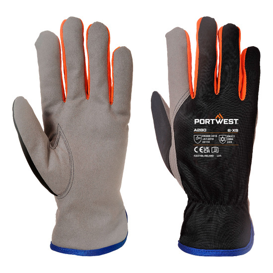 PORTWEST® A280 Wintershield rukavice pracovní zateplené,EN388(2211X),EN511(22X) - A280K1R.jpg