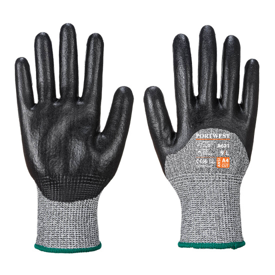 PORTWEST® A621 neprůřezná rukavice 3/4 nitrilová pěna,EN388 (4X43D),EN407 (X1XXXX) - A621BKR.jpg