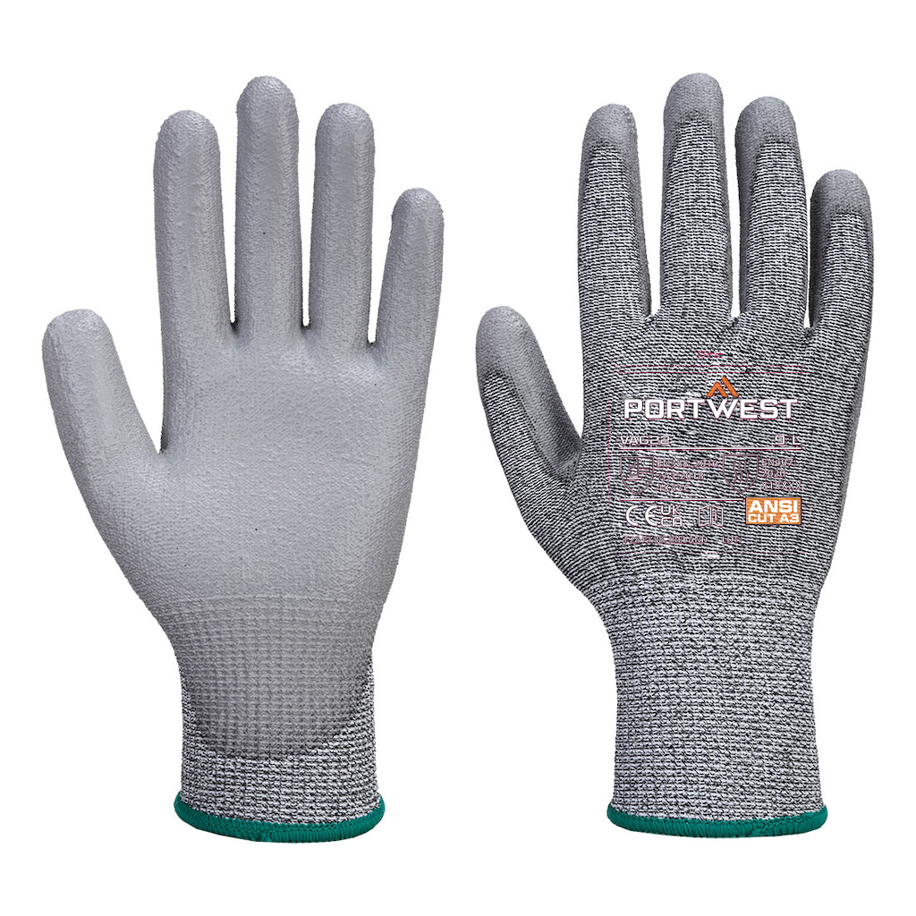PORTWEST® A622 MR PU Cut rukavice neprůřezná máčená v PU,EN388(4X43C),EN407(X1XXXX) - A622G7R.jpg