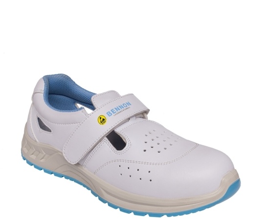 BENNON® WHITE O1 FO SRC ESD bílý pracovní sandál,podešev PU/PU PROTEUS,EN ISO 20347:2012 - bnn-white-o1-esd-new-sandal-1.jpg