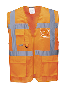 PORTWEST® C376 HiVis vesta reflexní Athens MeshAir Executive,EN ISO20471 Třída 2 - C376ORR.jpg