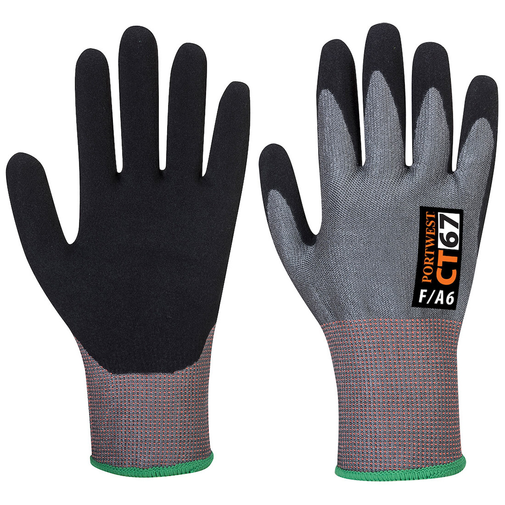 PORTWEST® CT67 Nitril CT Cut F13 rukavice neprůřezné s nitrilovou pěnou,EN388 (4X43F),EN 407 (X1XXXX) - CT67G8R.jpg