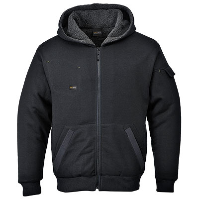 PORTWEST® KS32 PEWTER černá pracovní mikina s podšívkou - KS32BKR.jpg