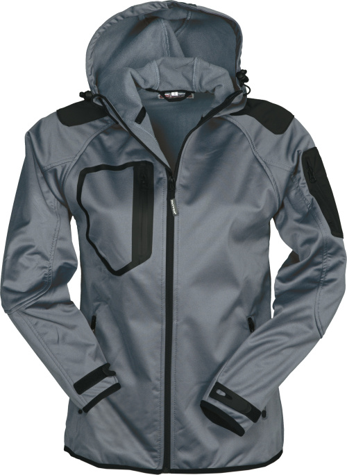 PAYPER® EXTREME LADY dámská softshellová bunda s dlouhým zipem - EXTREME_LADY_grey_black.jpg