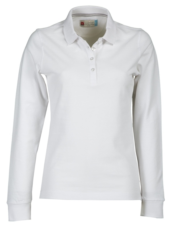 PAYPER® FLORENCE LADY dámská polokošile s dlouhými rukávy, pique 100% bavlna - FLORENCE_LADY_WHITE.jpg