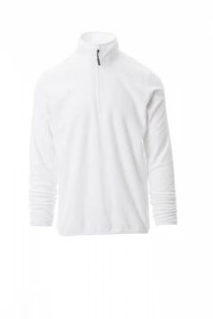 PAYPER® SOFT+ mikina unisex fleecová s krátkým zipem - WHITE.jpg