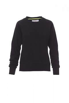 PAYPER® MISTRAL+ LADY mikina dámská s kulatým průkrčníkem a lemy na rukávech - MISTRAL_LADY_BLACK.jpg