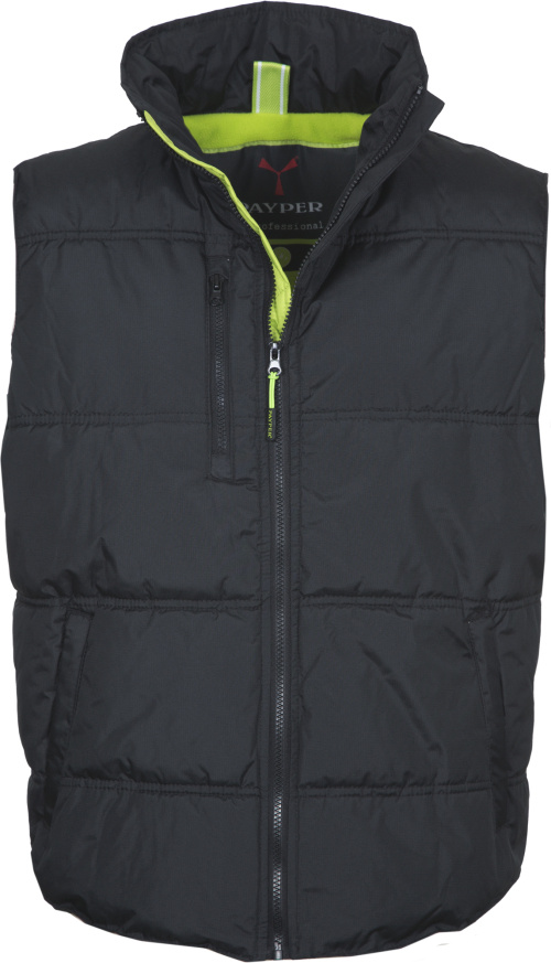 PAYPER® DAYTONA vesta unisexová prošívaná - DAYTONA_black_limet.jpg