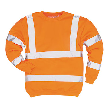 PORTWEST® B303 mikina Hi-Vis,35%BA,65%PES,EN ISO 20471,RIS-3279-TOM,Třída 3 - B303ORR.jpg