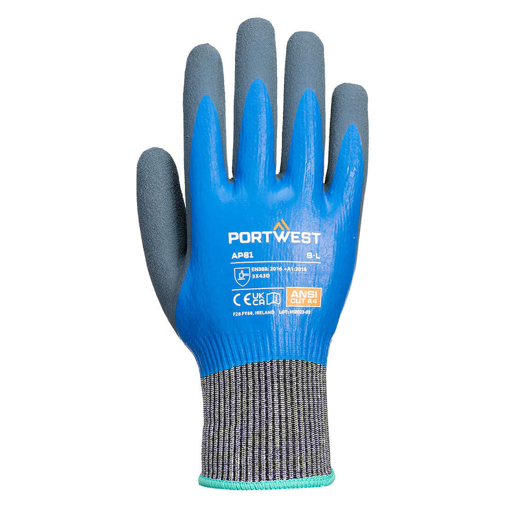 PORTWEST® AP81 Liquid Pro Cut HR rukavice neprůřezné,EN 388 (3X43D) - AP81B4R.jpg