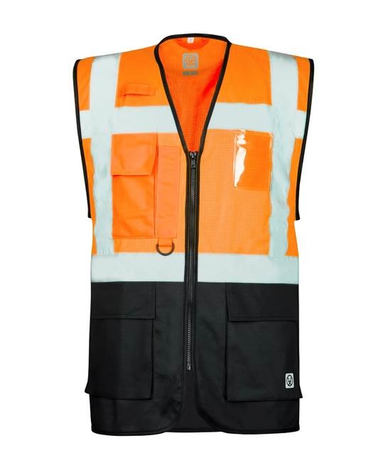 ARDON®SIGNAL HiVis vesta manažerská síťovaná,EN ISO 20471 - H5915_orange_black.jpg