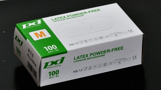 PD-LX-PWF nepudrované jednorázové latexové rukavice,bílá(BOX=100) - PD-LX-PWF(1).jpg