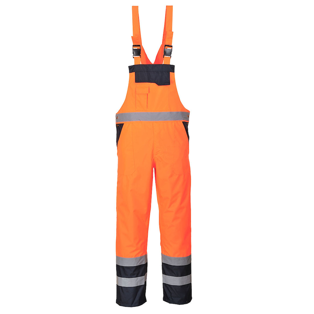 PORTWEST® S489 HiVis laclové kalhoty reflexní zateplené,EN ISO 20471 - S489ORR.jpg