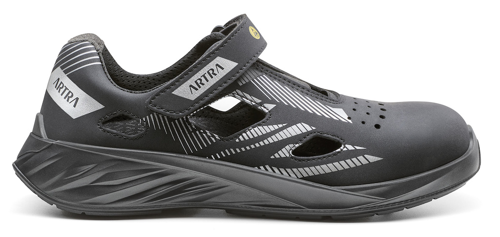 ARTRA® ARDEA 310 611460 S1 PL ESD černá-šedá,sandál bezpečnostní,podešev LYFTOR™ PU.2D,EN ISO 20345:2022 S1 PL FO SR - ARDEA-310-611460-S1-PL-ESD.jpg