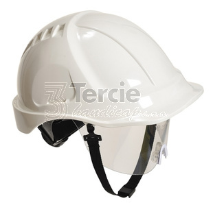 PORTWEST® PW54 přilba Endurance Plus Visor včetně hledí,neventilovaná,kolečko,EN397